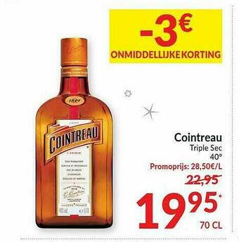 Intermarché Cointreau Triple Sec aanbieding