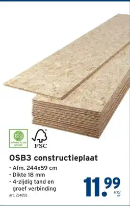 GAMMA OSB3 constructieplaat aanbieding