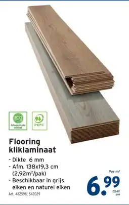 GAMMA Flooring kliklaminaat aanbieding