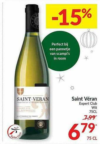 Intermarché Saint Véran Expert Club Wit aanbieding