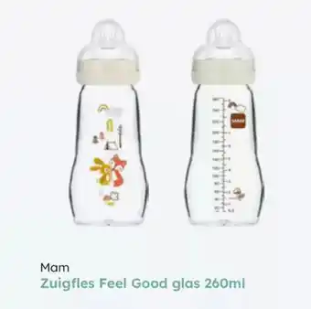 Multi bazar Mam zuigfles feel good glas aanbieding