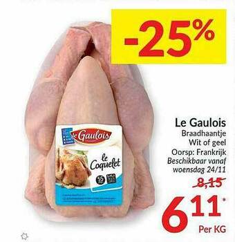 Intermarché Le Gaulois Braadhaantje Wit Of Geel aanbieding