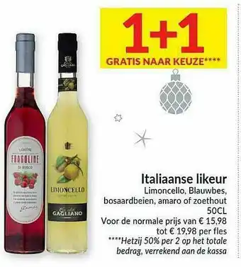 Intermarché Italiaanse Likeur aanbieding