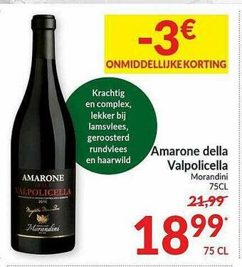 Intermarché Amarone Della Valpolicella Morandini aanbieding