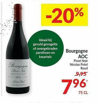 Intermarché Bourgogne Aoc Pinot Noir Nicolas Potel Rood aanbieding