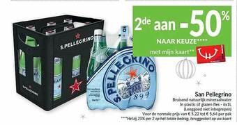 Intermarché San Pellegrino Bruisend Natuurlijk Mineraalwater aanbieding