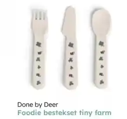 Multi bazar Done by deer foodie bestekset tiny farm aanbieding