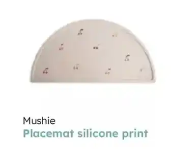 Multi bazar Mushie placemat silicone print aanbieding