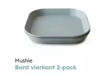 Multi bazar Mushie bord vierkant 2 pack aanbieding