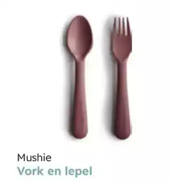 Multi bazar Mushie vork en lepel aanbieding