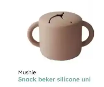 Multi bazar Mushie snack beker silicone uni aanbieding