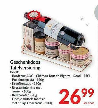 Intermarché Geschenkdoos Tafelversiering aanbieding