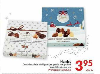 Intermarché Hamlet Doos Chocolade Minifiguurtjes Gevuld Met Praliné aanbieding