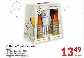 Intermarché Koffertje Tripel Karmeliet aanbieding