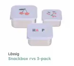 Multi bazar Lässig snackbox RVS 3 pack aanbieding