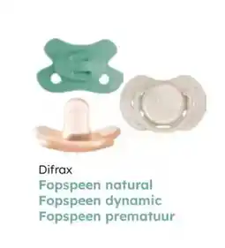 Multi bazar Difrax fopspeen natural fopspeen dynamic fopspeen prematuur aanbieding