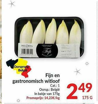 Intermarché Fijn En Gastronomisch Witloof aanbieding