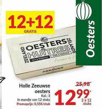 Intermarché Holle Zeeuwse Oesters aanbieding