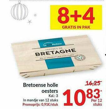 Intermarché Bretoense Holle Oesters aanbieding