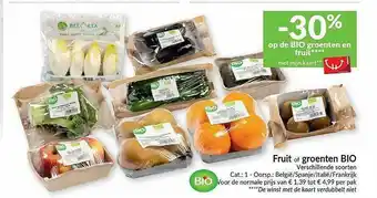 Intermarché Fruit Of Groenten Bio aanbieding