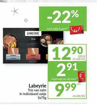 Intermarché Labeyrie Trio Van Zalm In Individueel Zakje aanbieding