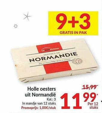 Intermarché Holle Oesters Uit Normandië aanbieding