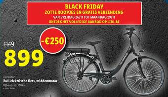 Lidl Bull Elektrische Fiets, Middenmotor aanbieding