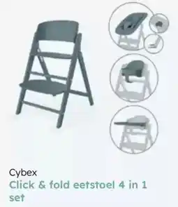 Multi bazar Cybex click & fold eetstoel 4 in 1 set aanbieding