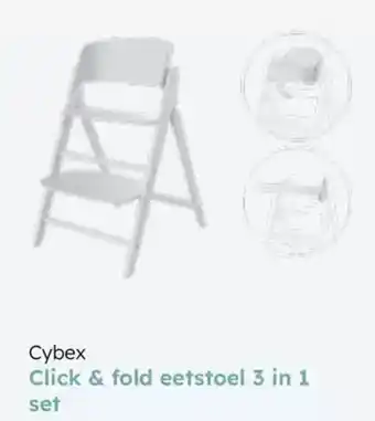 Multi bazar Cybex click & fold eetstoel 3 in 1 set aanbieding