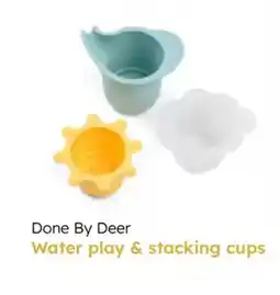 Multi bazar Done by deer water play & stacking cups aanbieding