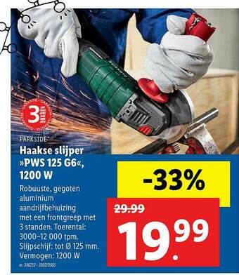 Lidl Haakse Slijper aanbieding