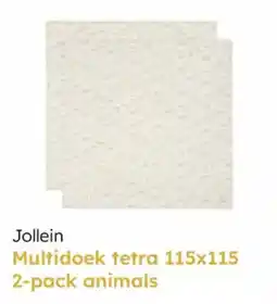 Multi bazar Jollein multidoek tetra  animals aanbieding