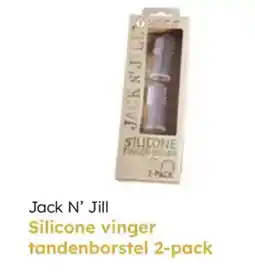 Multi bazar Jack N' jill silicone vinger tandenborstel aanbieding