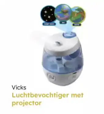 Multi bazar Vicks luchtbevochtiger met projector aanbieding