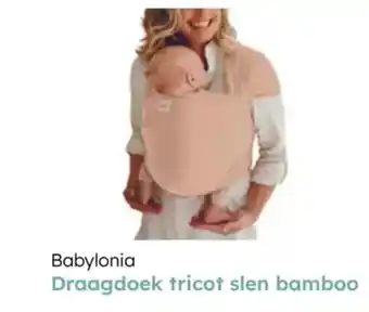 Multi bazar Babylonia draagdoek tricot slen bamboo aanbieding