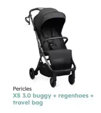 Multi bazar Pericles XS 3.0 buggy + regenhoes + travel bag aanbieding