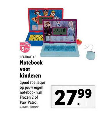 Lidl Notebook Voor Kinderen aanbieding