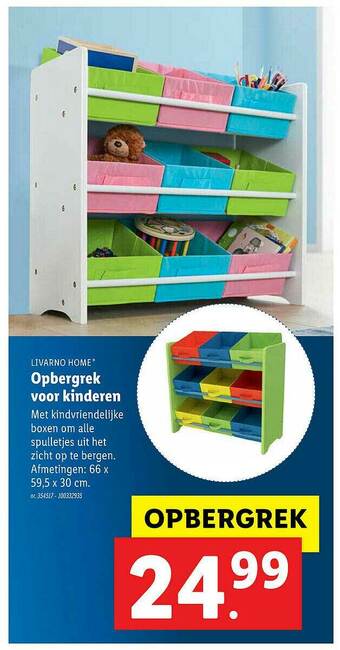 Lidl Opbergrek Voor Kinderen aanbieding