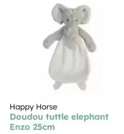 Multi bazar Happy horse doudou tuttle elephant enzo aanbieding