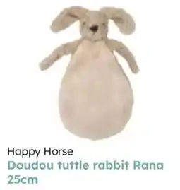 Multi bazar Happy horse doudou tuttle rabbit rana aanbieding