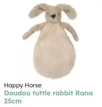 Multi bazar Happy horse doudou tuttle rabbit rana aanbieding