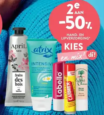 Di HAND- EN LIPVERZORGING aanbieding