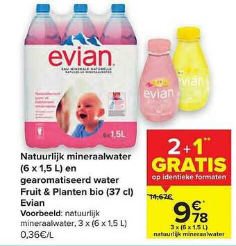 Carrefour Natuurlijk Mineraalwater aanbieding