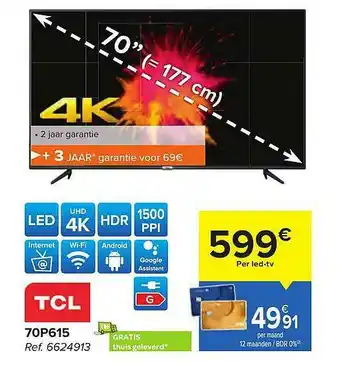 Carrefour Tcl aanbieding