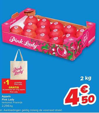 Carrefour Appels Pink Lady aanbieding