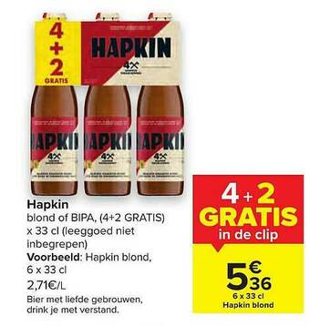 Carrefour Hapkin aanbieding
