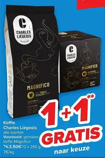 Carrefour Koffie Charles Liégeois aanbieding