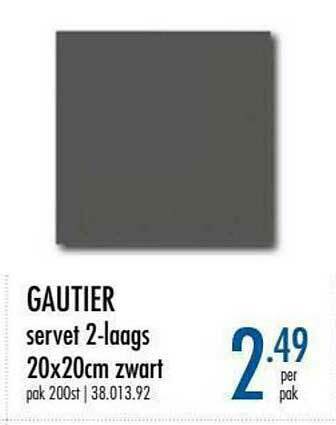 Horeca totaal Gautier Servet 2-laags aanbieding