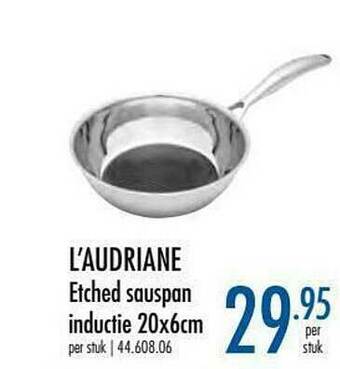 L'audriane Etched Sauspan Inductie