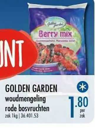 Golden Woudmengeling Rode Bosvruchten